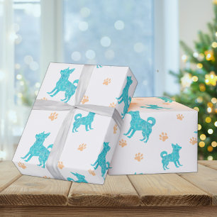 Chihuahua-Geschenkpapier  Minimalistisches Pastell Geschenkpapier