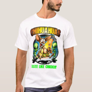 Chihuahua-Geschmack mögen das Huhn (dunkel) T-Shirt
