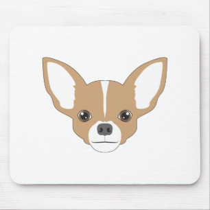 Chihuahua-Gesicht Mousepad