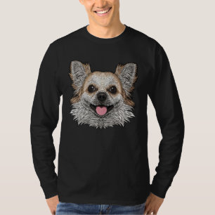 Chihuahua-Gesicht Niedlich Chihuahua Hundstier für T-Shirt