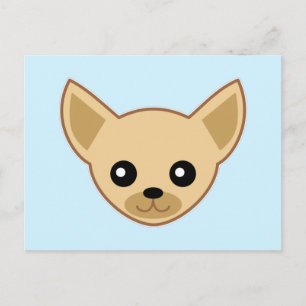 Chihuahua-Gesicht Postkarte