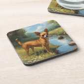 Chihuahua Getränkeuntersetzer (Linke Seite)