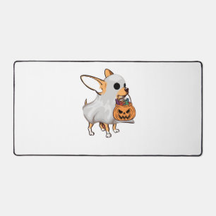 Chihuahua Ghost Pumpkin Halloween Shirt Schreibtischunterlage