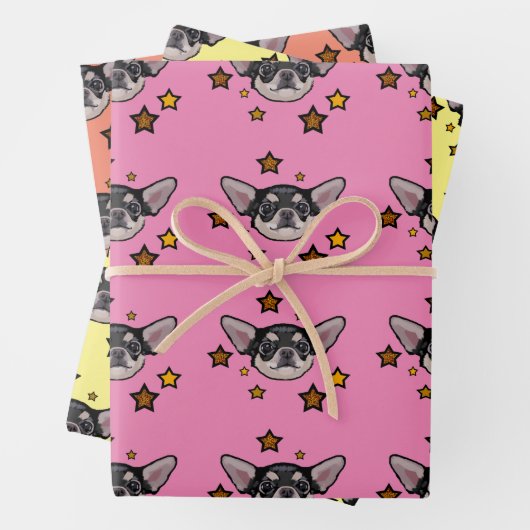Chihuahua Gift Wrap Set Geschenkpapier Set (Beispiel)