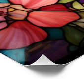 Chihuahua Glasfensterdesign Poster (Ecke)