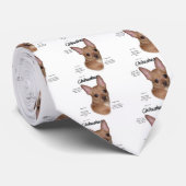 Chihuahua (glatt) Geschichtsdesign Krawatte (Gerollt)