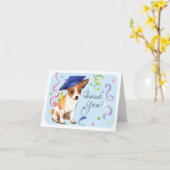 Chihuahua Graduate Karte (Gelbe Blume)