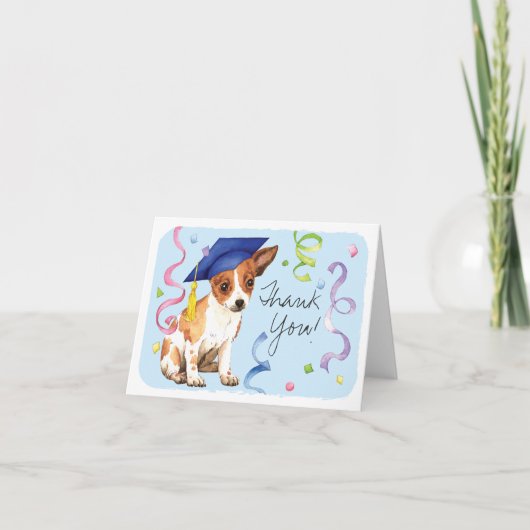 Chihuahua Graduate Karte (Vorderseite)