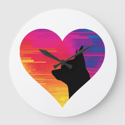 Chihuahua     große wanduhr (Vorderseite)