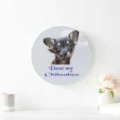 Chihuahua Große Wanduhr (Zuhause)