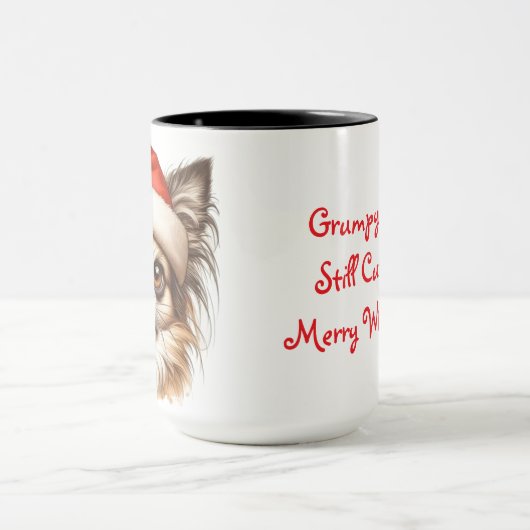 Chihuahua Grumpy Weihnachtscoffee Tasse Cup (Zentrum)