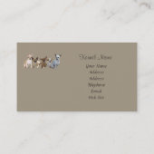 Chihuahua-Gruppen-Visitenkarte Visitenkarte (Rückseite)