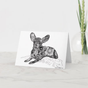 Chihuahua-Grußkarten - Hunde Kunst Karte