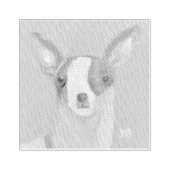 Chihuahua Gummistempel (Prägung)