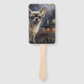 Chihuahua Halloween Beängstigend Fächer (Vorderseite)