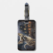 Chihuahua Halloween Beängstigend Gepäckanhänger (Rückseite vertikal)