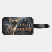 Chihuahua Halloween Beängstigend Gepäckanhänger (Rückseite horizontal)