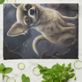 Chihuahua Halloween Beängstigend Geschirrtuch (Gefaltet)