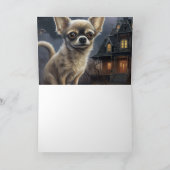 Chihuahua Halloween Beängstigend Karte (Innenseite)