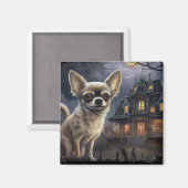 Chihuahua Halloween Beängstigend Magnet (Vorderseite/Rückseite)