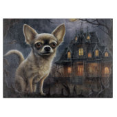 Chihuahua Halloween Beängstigend Schneidebrett (Vorderseite)