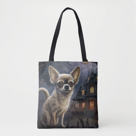 Chihuahua Halloween Beängstigend Tasche (Vorderseite)