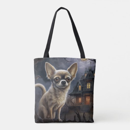 Chihuahua Halloween Beängstigend Tasche (Rückseite)