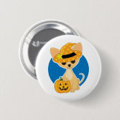 Chihuahua Halloween Button (Vorne & Hinten)