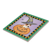 Chihuahua Halloween Fliese (Seite)