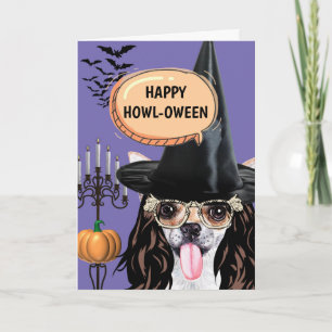 Chihuahua halloween Hund Hexe glücklicher Hals Karte
