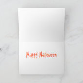 Chihuahua Halloween-Karte Karte (Innenseite)