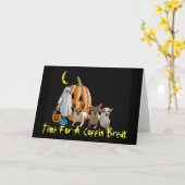 Chihuahua Halloween-Karte Karte (Gelbe Blume)