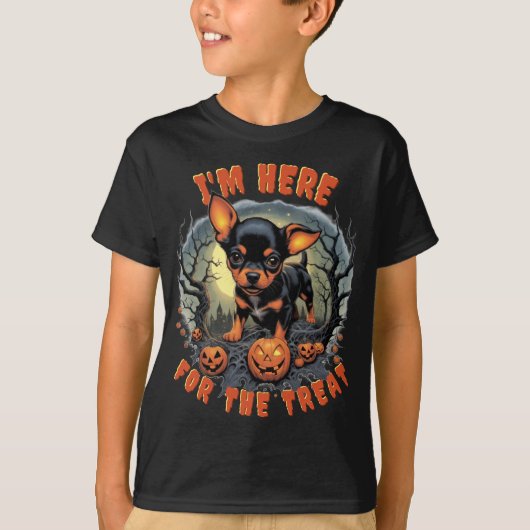 Chihuahua Halloween Kids T-Shirt: Spooktacular Fun T-Shirt (Vorderseite)