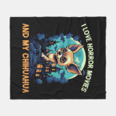 Chihuahua Halloween Puppy Trick oder Treat Dog Lov Fleecedecke (Vorderseite (Horizontal))