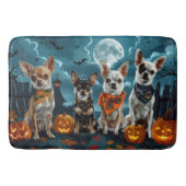 Chihuahua Halloween Spooky Badematte (Vorderseite)