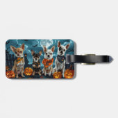 Chihuahua Halloween Spooky Gepäckanhänger (Rückseite horizontal)