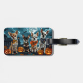 Chihuahua Halloween Spooky Gepäckanhänger (Rückseite horizontal)