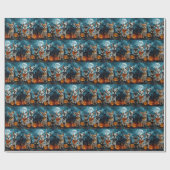 Chihuahua Halloween Spooky Geschenkpapier (Flach)