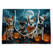 Chihuahua Halloween Spooky Große Geschenktüte (Vorderseite)