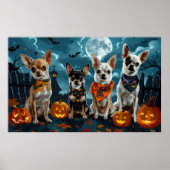 Chihuahua Halloween Spooky Poster (Vorne)