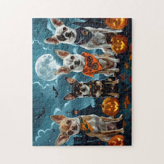 Chihuahua Halloween Spooky Puzzle (Vertikal)