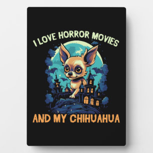 Chihuahua Halloween Welpe Trick Or Treat Hundelieb Fotoplatte