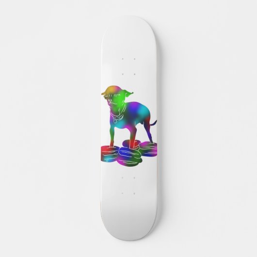 Chihuahua-Hamburger Skateboard (Vorne)