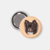 Chihuahua handGezeichnet Pastel Artwork Magnet (Vorderseite/Rückseite)