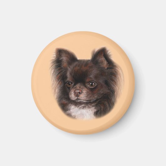 Chihuahua handGezeichnet Pastel Artwork Magnet (Vorne)