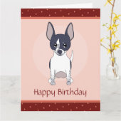 Chihuahua Happy Birthay Custom Karte (Gelbe Blume)