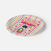 Chihuahua Happy Birthday Paper Tellers Pappteller (Schrägansicht)