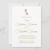 Chihuahua Happy Birthday Party Einladung (Rückseite)