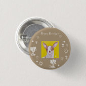 Chihuahua Happy Hanukkah Button (Vorne & Hinten)
