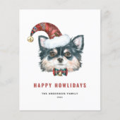 Chihuahua Happy Howlidays Card (Vorderseite)